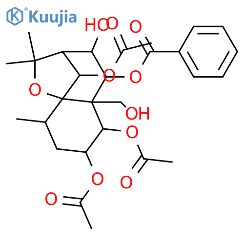 1,2,6,8,9,14-Hexahydroxydihydro-β-agarofuran; (1α,2α,6β,8α,9β)-form, 9-Benzoyl, 1,2,6-tri-Ac structure
