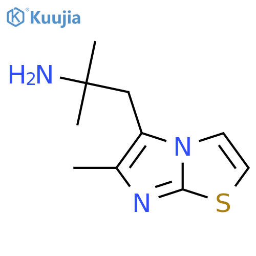 2-methyl-1-{6-methylimidazo2,1-b1,3thiazol-5-yl}propan-2-amine structure