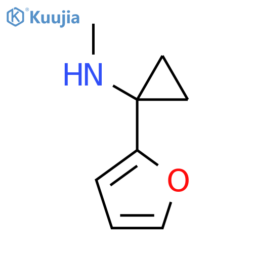 1-(furan-2-yl)-N-methylcyclopropan-1-amine structure