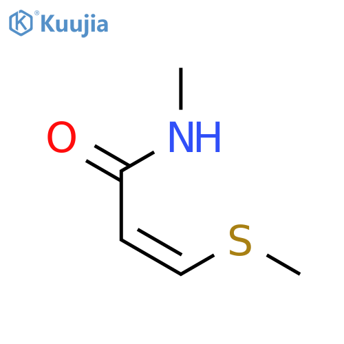 2-PROPENAMIDE, N-METHYL-3-(METHYLTHIO)-, (Z)- structure