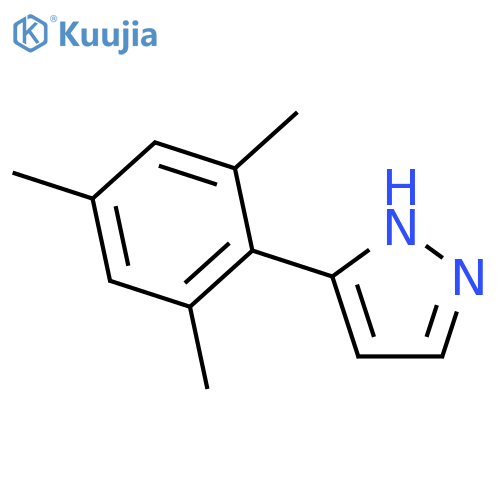 1H-Pyrazole, 3-(2,4,6-trimethylphenyl)- structure