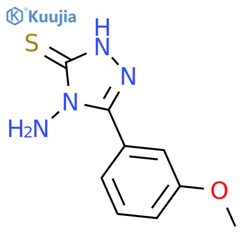 4-amino-5-(3-methoxyphenyl)-4H-1,2,4-triazole-3-thiol structure