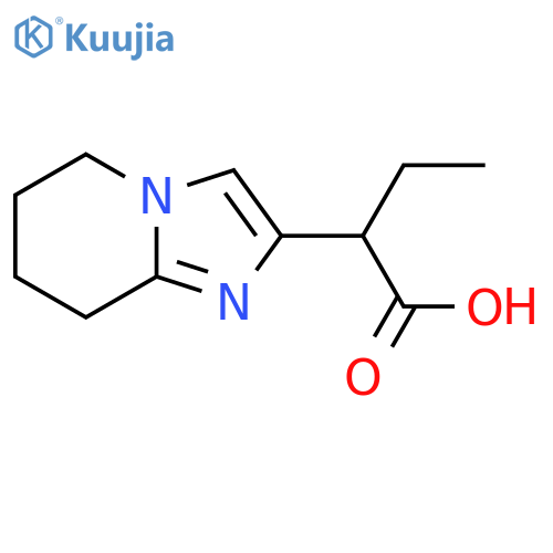 2-{5H,6H,7H,8H-imidazo1,2-apyridin-2-yl}butanoic acid structure