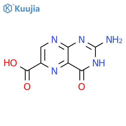 6-Pteridinecarboxylicacid, 2-amino-3,4-dihydro-4-oxo- structure