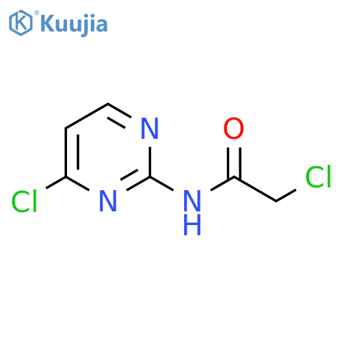 2-Chloro-N-(4-chloropyrimidin-2-yl)acetamide structure