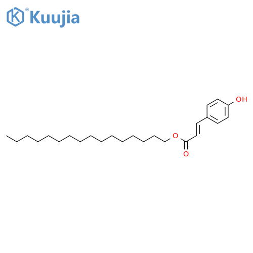 2-Propenoic acid, 3-(4-hydroxyphenyl)-, hexadecyl ester, (2E)- structure