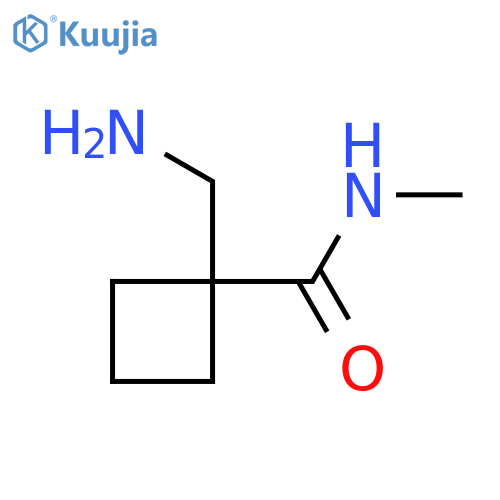 1-(aminomethyl)-N-methylcyclobutane-1-carboxamide structure