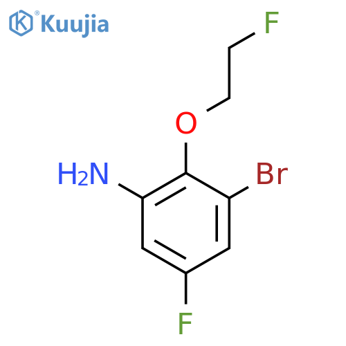 3-Bromo-5-fluoro-2-(2-fluoroethoxy)aniline structure