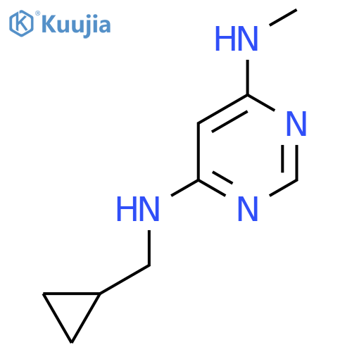N4-(Cyclopropylmethyl)-N6-methylpyrimidine-4,6-diamine structure
