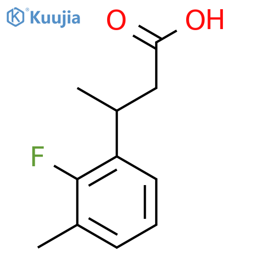 3-(2-fluoro-3-methylphenyl)butanoic acid structure