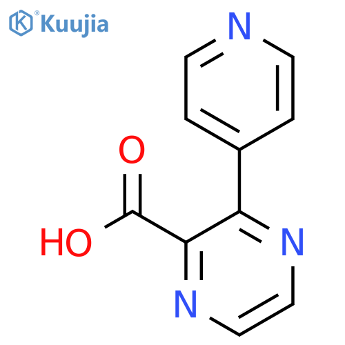 3-(Pyridin-4-yl)pyrazine-2-carboxylic acid structure