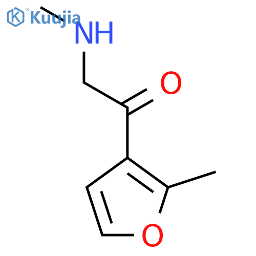2-(methylamino)-1-(2-methylfuran-3-yl)ethan-1-one structure