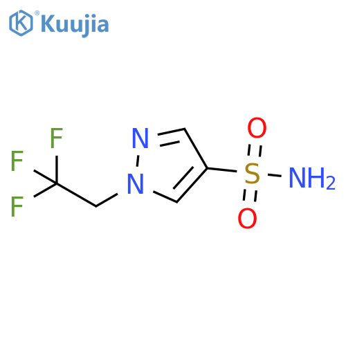 1-(2,2,2-trifluoroethyl)-1H-pyrazole-4-sulfonamide structure