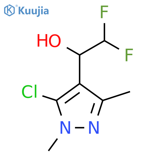 1-(5-chloro-1,3-dimethyl-1H-pyrazol-4-yl)-2,2-difluoroethan-1-ol structure