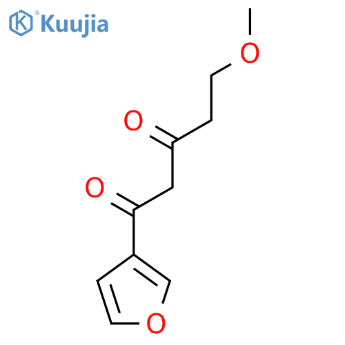 1-(furan-3-yl)-5-methoxypentane-1,3-dione structure