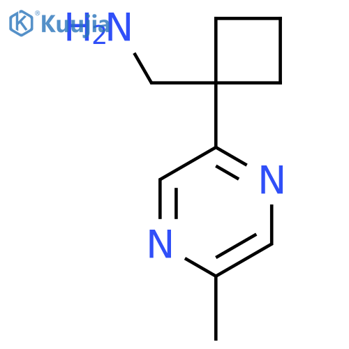 [1-(5-Methylpyrazin-2-yl)cyclobutyl]methanamine structure
