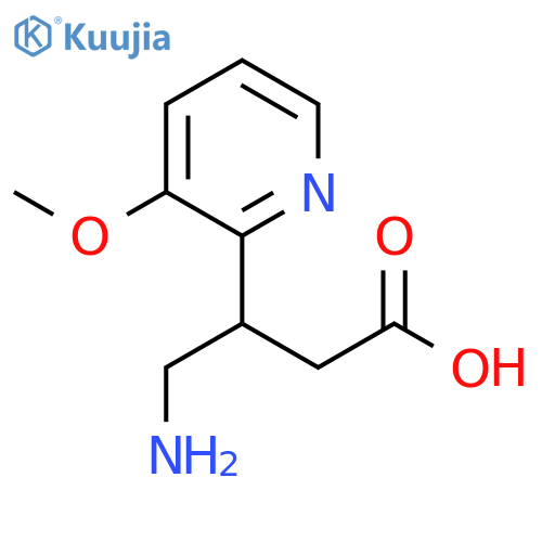 4-amino-3-(3-methoxypyridin-2-yl)butanoic acid structure