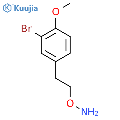 O-2-(3-bromo-4-methoxyphenyl)ethylhydroxylamine structure