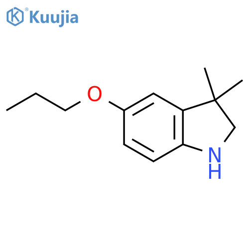 3,3-dimethyl-5-propoxy-2,3-dihydro-1H-indole structure
