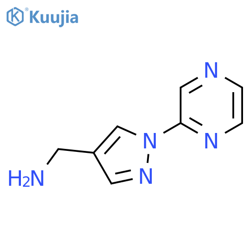 [1-(Pyrazin-2-yl)-1H-pyrazol-4-yl]methanamine structure