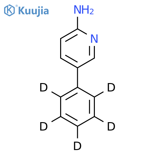 2-Amino-5-phenylpyridine-d5 structure