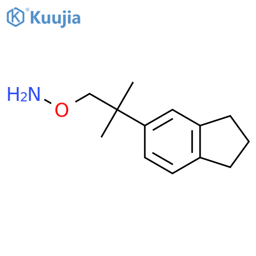 O-2-(2,3-dihydro-1H-inden-5-yl)-2-methylpropylhydroxylamine structure