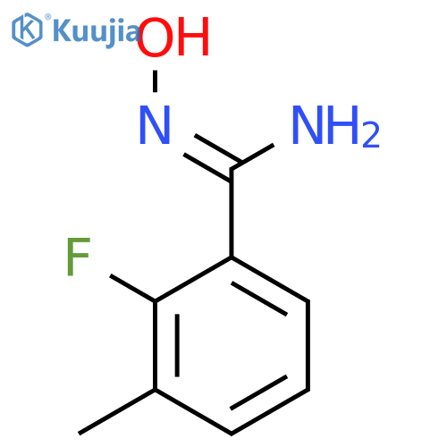 (Z)-2-fluoro-N'-hydroxy-3-methylbenzene-1-carboximidamide structure