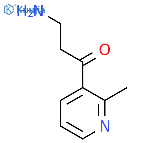 3-amino-1-(2-methylpyridin-3-yl)propan-1-one structure