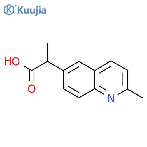 2-(2-methylquinolin-6-yl)propanoic acid structure