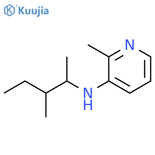 2-methyl-N-(3-methylpentan-2-yl)pyridin-3-amine structure