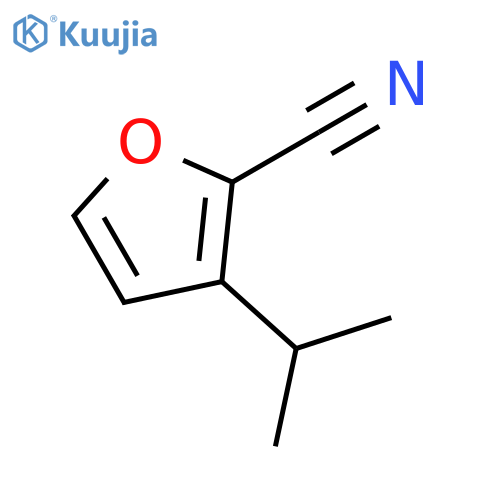 3-(propan-2-yl)furan-2-carbonitrile structure