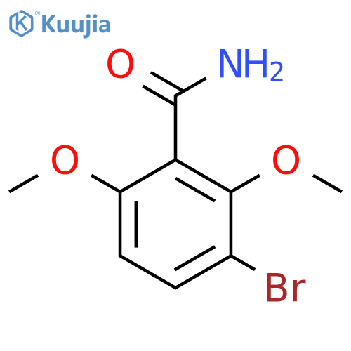Benzamide,3-bromo-2,6-dimethoxy- structure