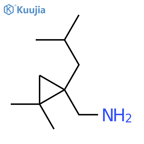2,2-dimethyl-1-(2-methylpropyl)cyclopropylmethanamine structure