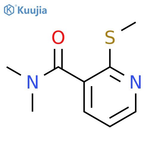 N,N-dimethyl-2-(methylsulfanyl)pyridine-3-carboxamide structure
