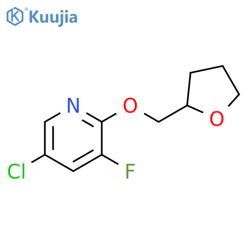 5-chloro-3-fluoro-2-[(oxolan-2-yl)methoxy]pyridine structure