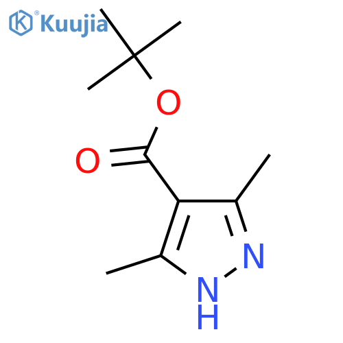 Tert-butyl 3,5-dimethyl-1H-pyrazole-4-carboxylate structure