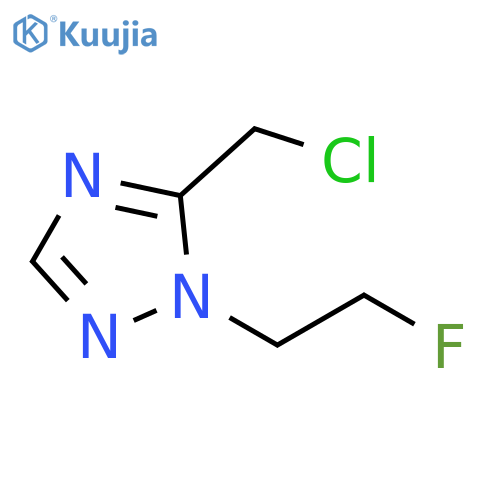 5-(chloromethyl)-1-(2-fluoroethyl)-1H-1,2,4-triazole structure