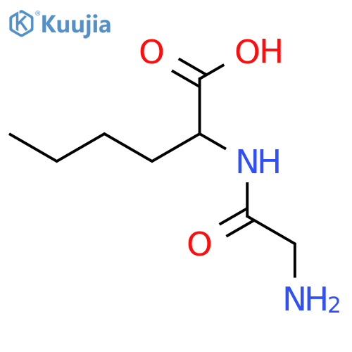 Glycyl-DL-norleucine structure