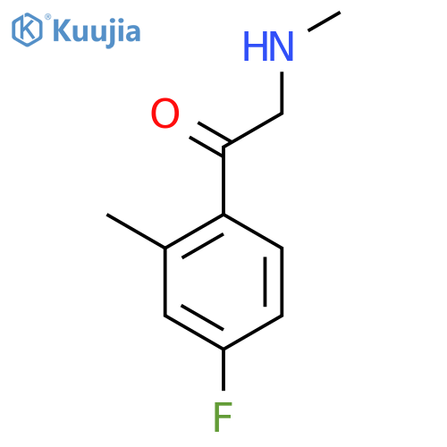 1-(4-fluoro-2-methylphenyl)-2-(methylamino)ethan-1-one structure