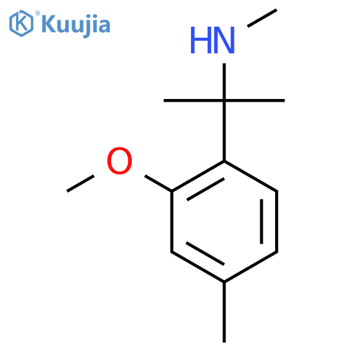2-(2-methoxy-4-methylphenyl)propan-2-yl(methyl)amine structure