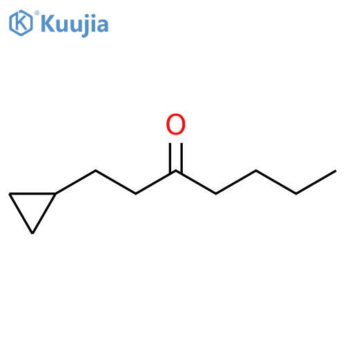 1-Cyclopropyl-3-heptanone structure