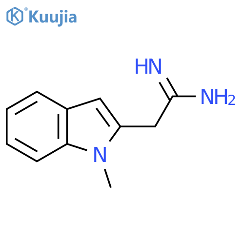 2-(1-methyl-1H-indol-2-yl)ethanimidamide structure