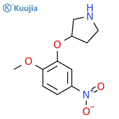 3-(5-methoxy-2-nitrophenoxy)pyrrolidine structure