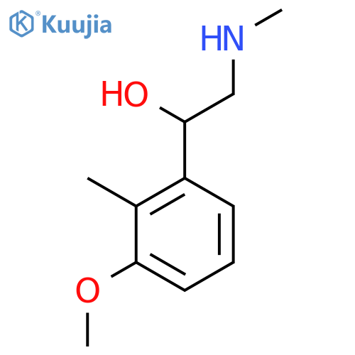 1-(3-methoxy-2-methylphenyl)-2-(methylamino)ethan-1-ol structure