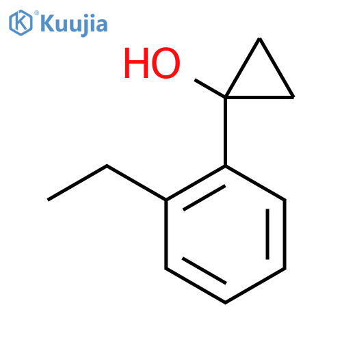 1-(2-ethylphenyl)cyclopropan-1-ol structure