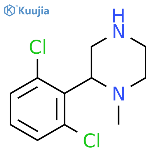 2-(2,6-dichlorophenyl)-1-methylpiperazine structure