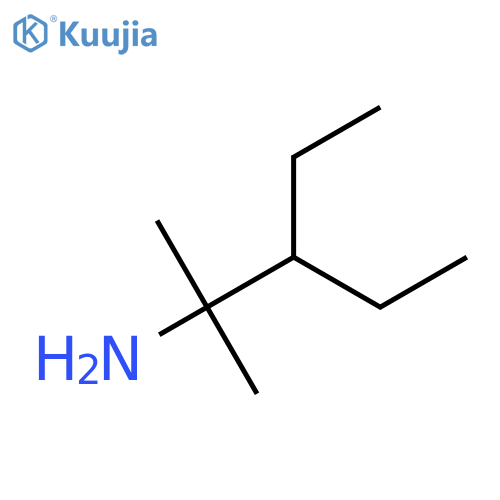 3-ethyl-2-methylpentan-2-amine structure