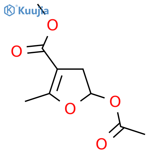 Methyl 5-acetoxy-2-methyl-4,5-dihydrofuran-3-carboxylate structure