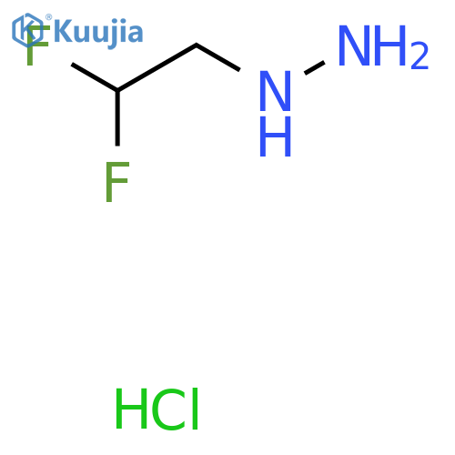 (2,2-Difluoroethyl)hydrazine hydrochloride structure