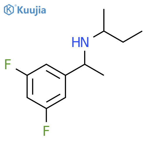 (butan-2-yl)1-(3,5-difluorophenyl)ethylamine structure